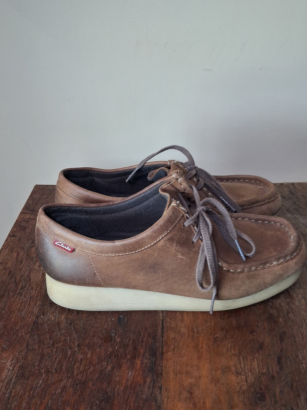Clarks Women's Padmora Wallabee Brown Shoes; Size 7